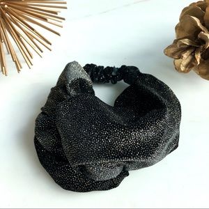 [NWOT] Vintage gold & black velvet headband/wrap